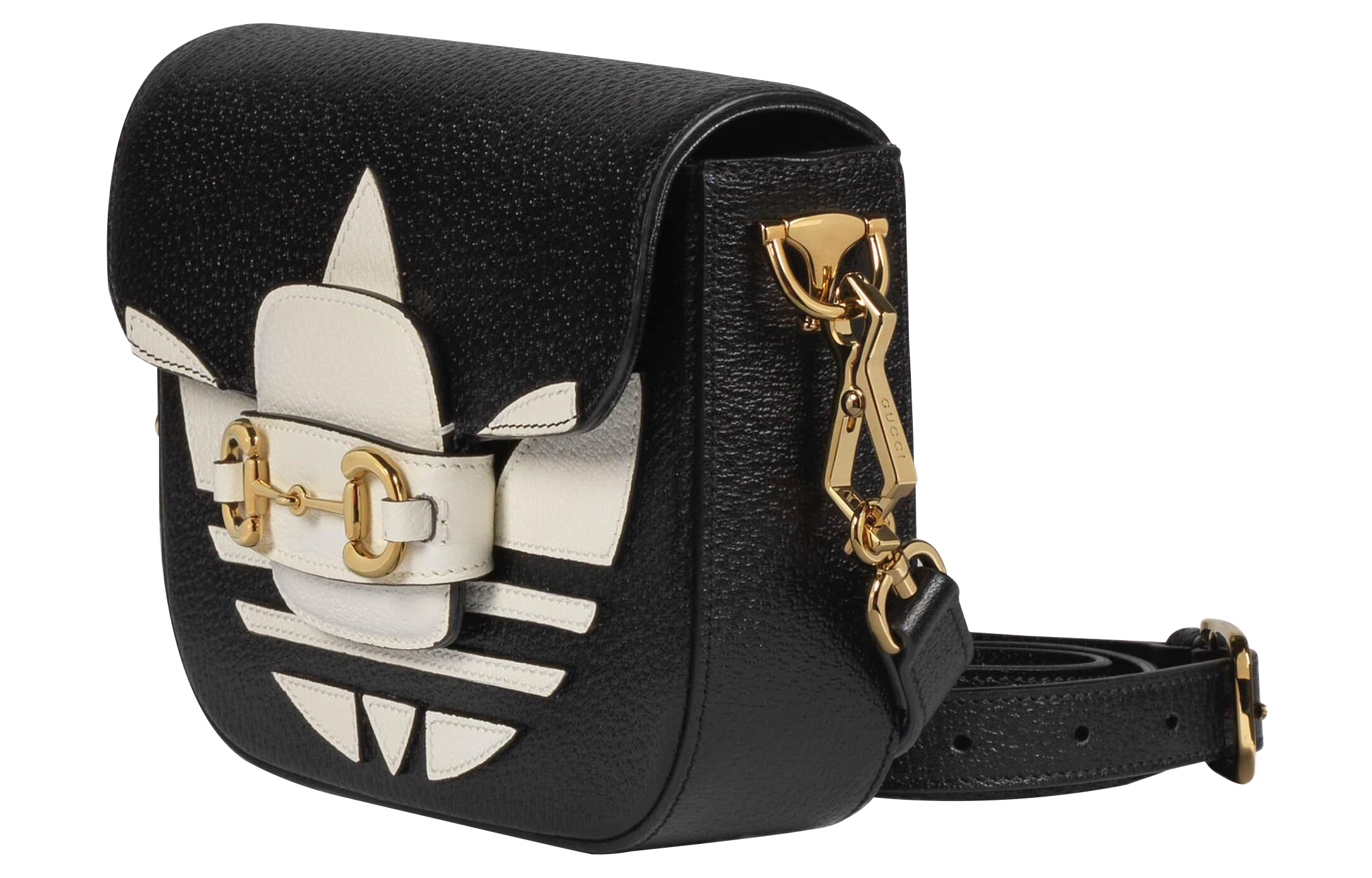 Мини-сумка через плечо Gucci 1955 Horsebit из кожи унисекс — фото 4