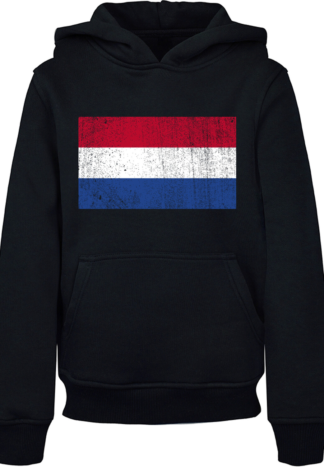 

Пуловер F4NT4STIC Hoodie Netherlands NIederlande Holland Flagge distressed, черный