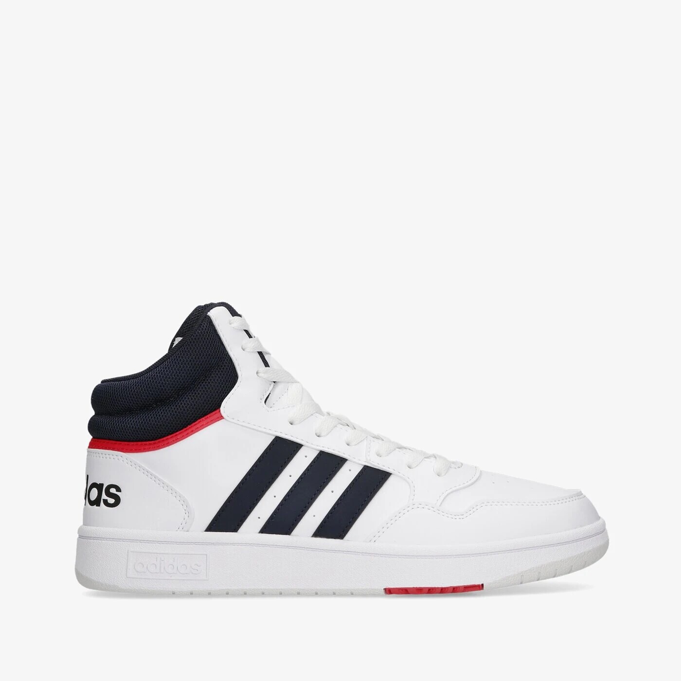 Кроссовки высокие Adidas Hoops 3.0, белый — фото 3