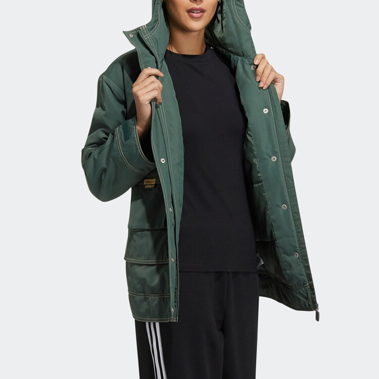 Adidas Originals Женская зимняя одежда, цвет Forest Green — фото 3