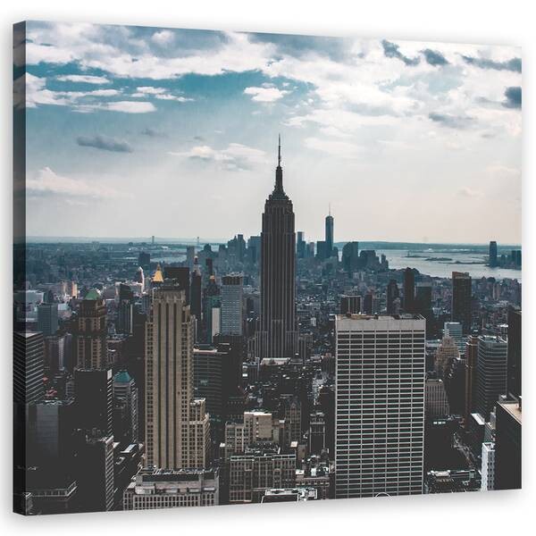 

Картина на холсте Feeby New York Stadt Gebäude, серый