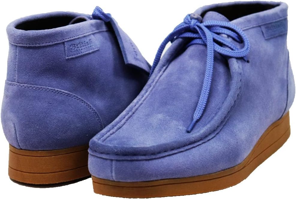 

Мужские кожаные и замшевые туфли на шнуровке British Collection New Castle 2, голубой