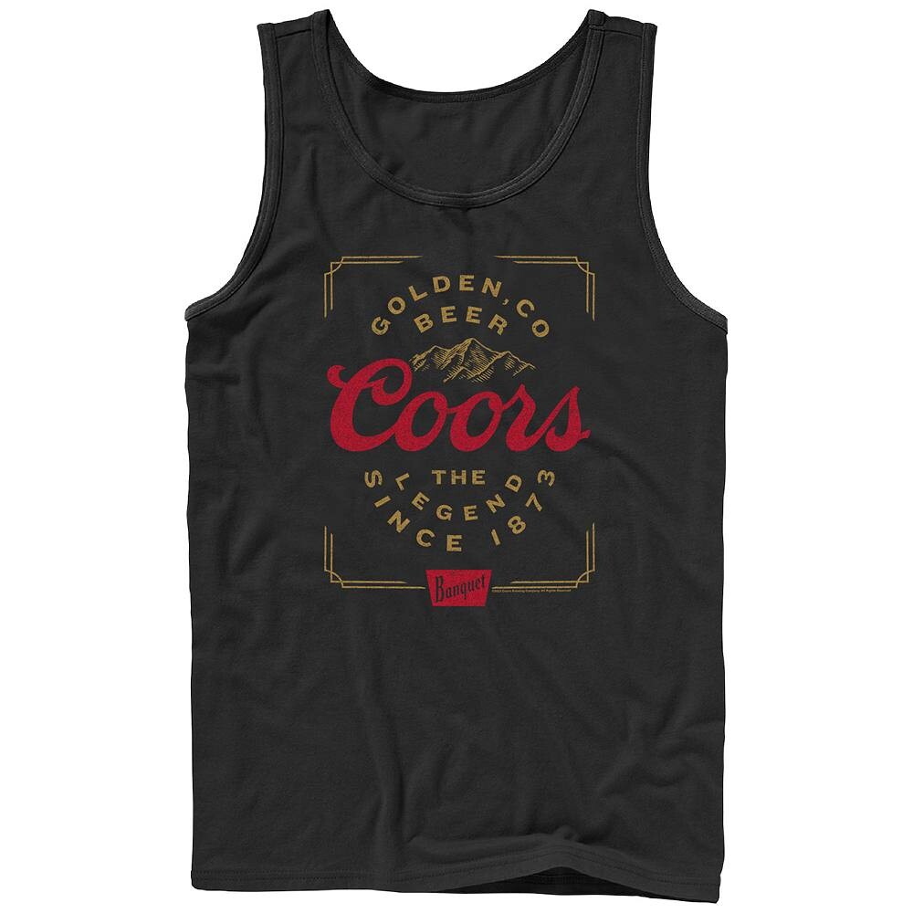 

Мужская майка Coors с винтажным плакатом и рисунком Licensed Character, черный