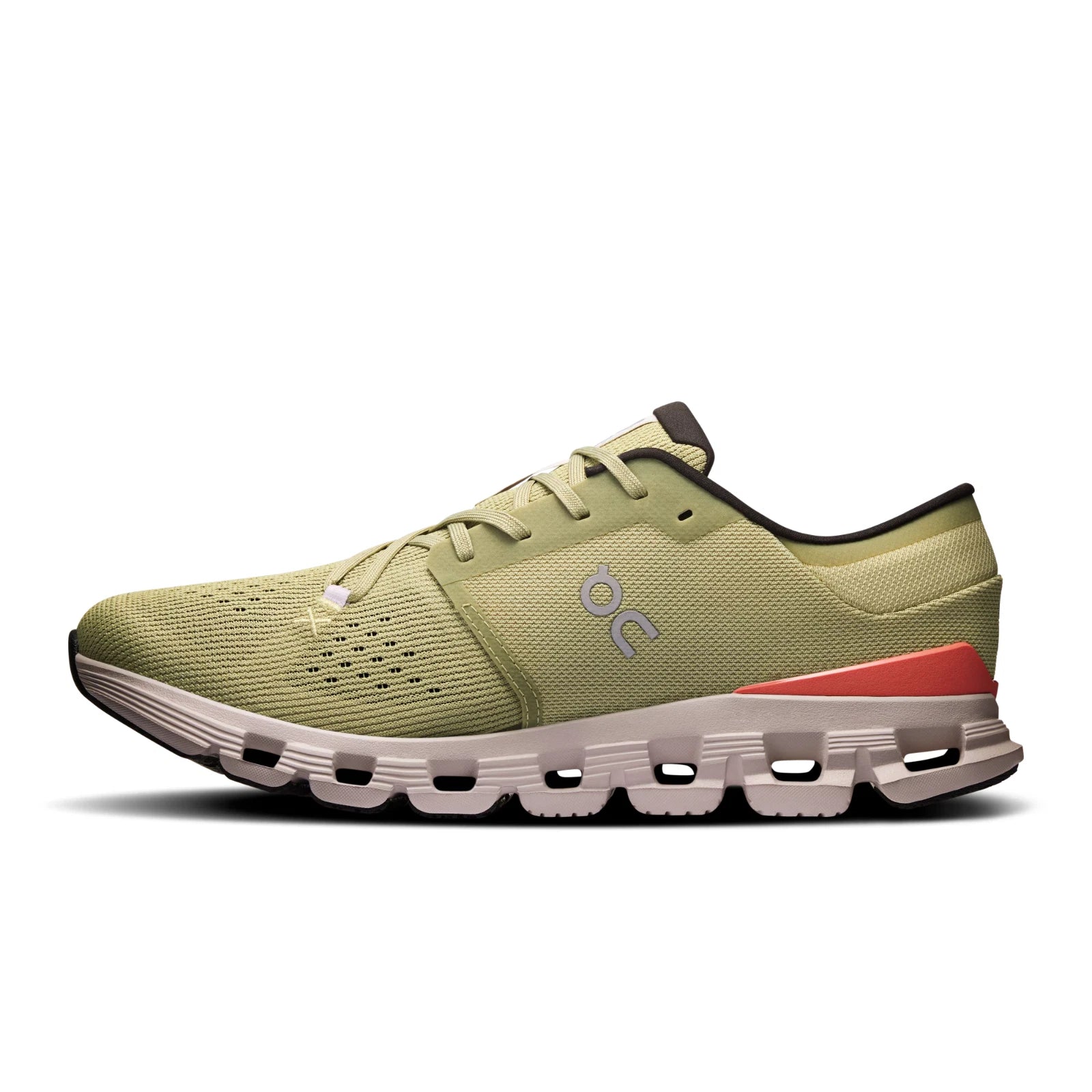 Мужские кроссовки On Cloud X 4 3ME30043082 Caper Salmon Running Shoes TF8599, зеленый — фото 3