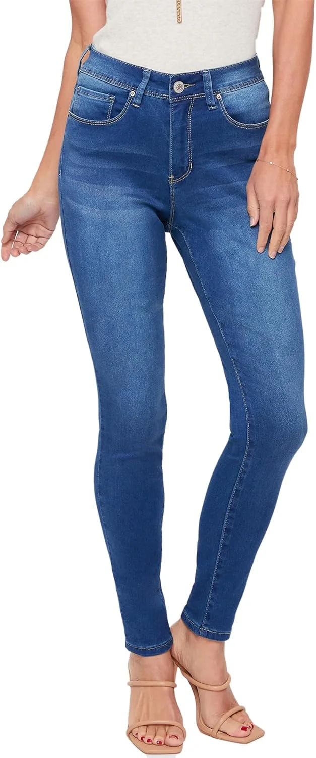 

Royalty For Me женские джинсы скинни с высокой посадкой и чистым подолом