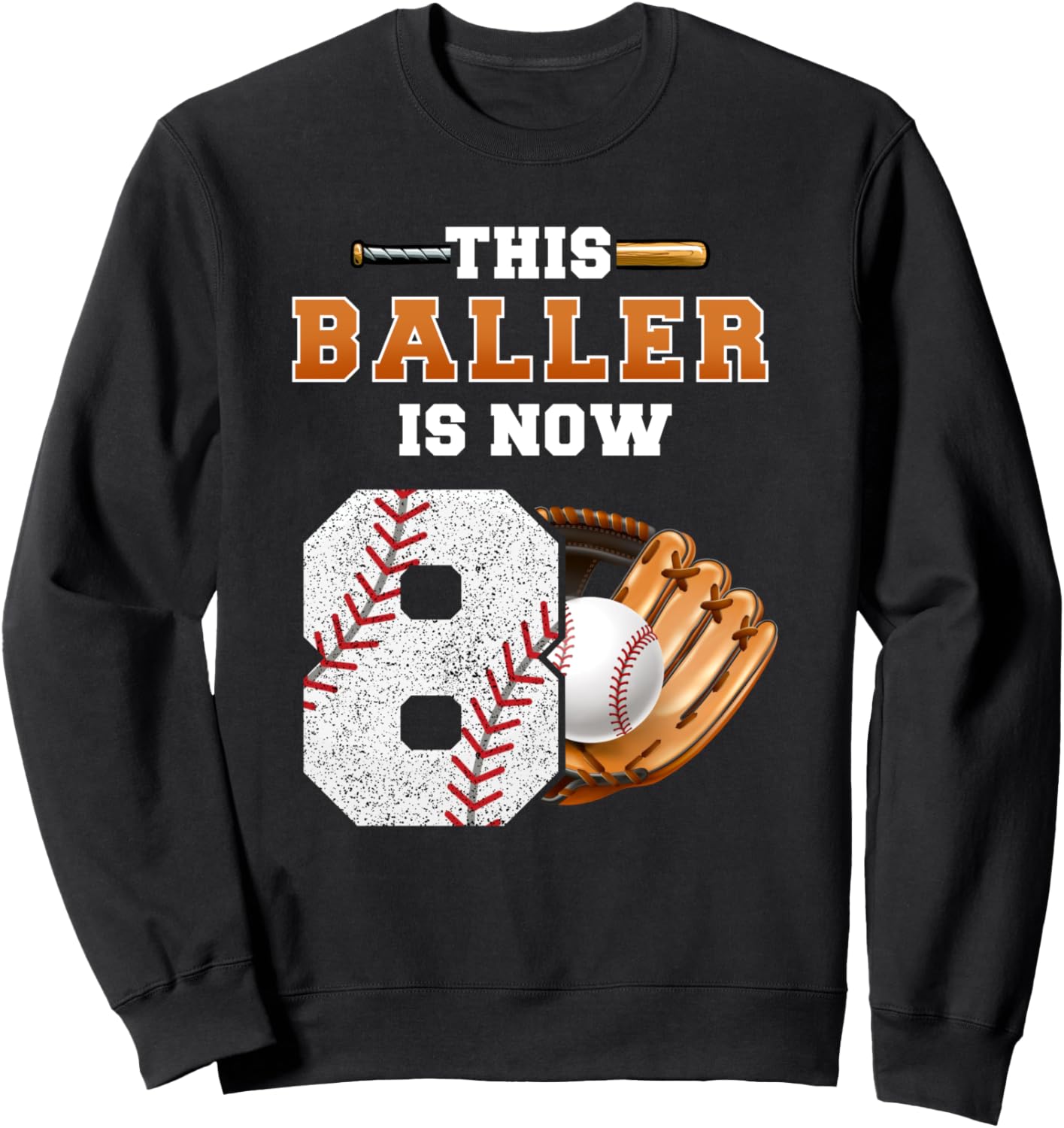 

Этот баскетболист теперь 8 лет! Детская бейсбольная толстовка для мальчиков на 8-й день рождения Birthday Baseball Player Theme Bday Party Gifts, черный