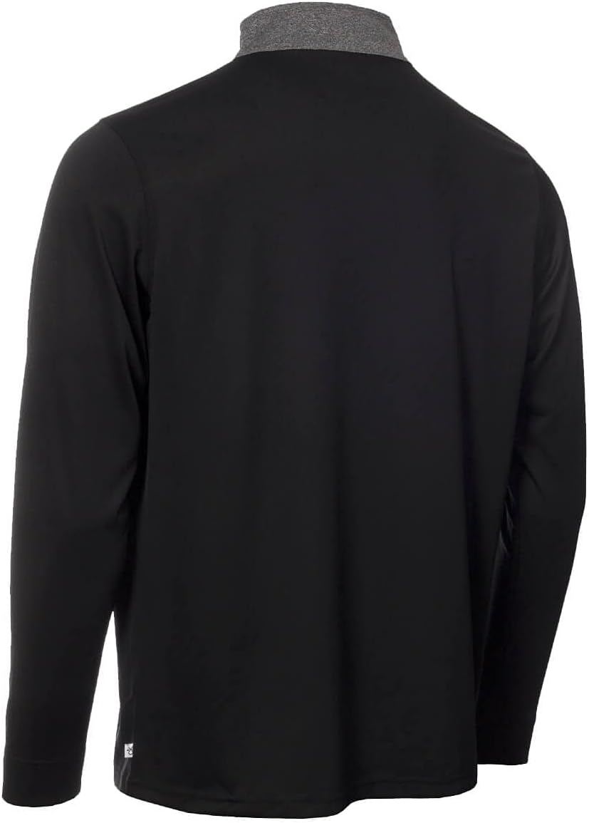 

Мужской гольф-свитер Calvin Klein Smith River с застежкой-молнией 1/4 и воротником-стойкой, Black