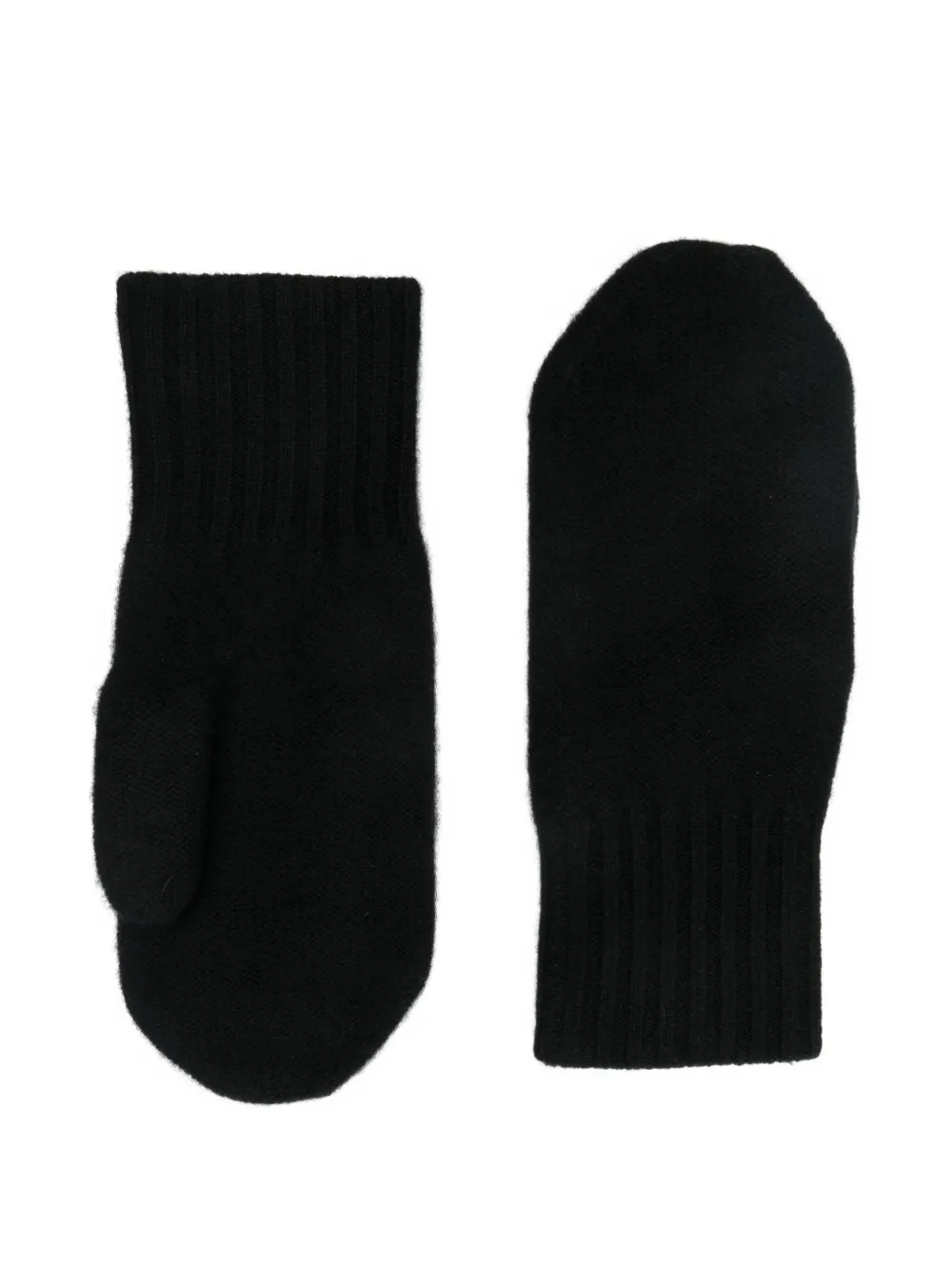 

Варежки с ребристыми манжетами Warm-Me, черный