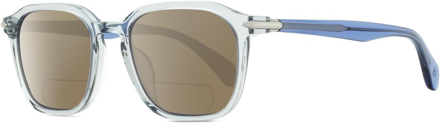 

Солнцезащитные очки для чтения Calabria RNB 5034 Square Polarized BIFOCAL с бифокальными линзами, цвет кристально-синий и серый, дизайнерские, модные, для мужчин и женщин, Crystal Blue Grey/Amber Brown Lens