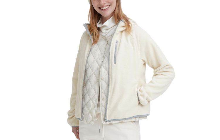 

UNIQLO Вельветовая куртка женская Ivory
