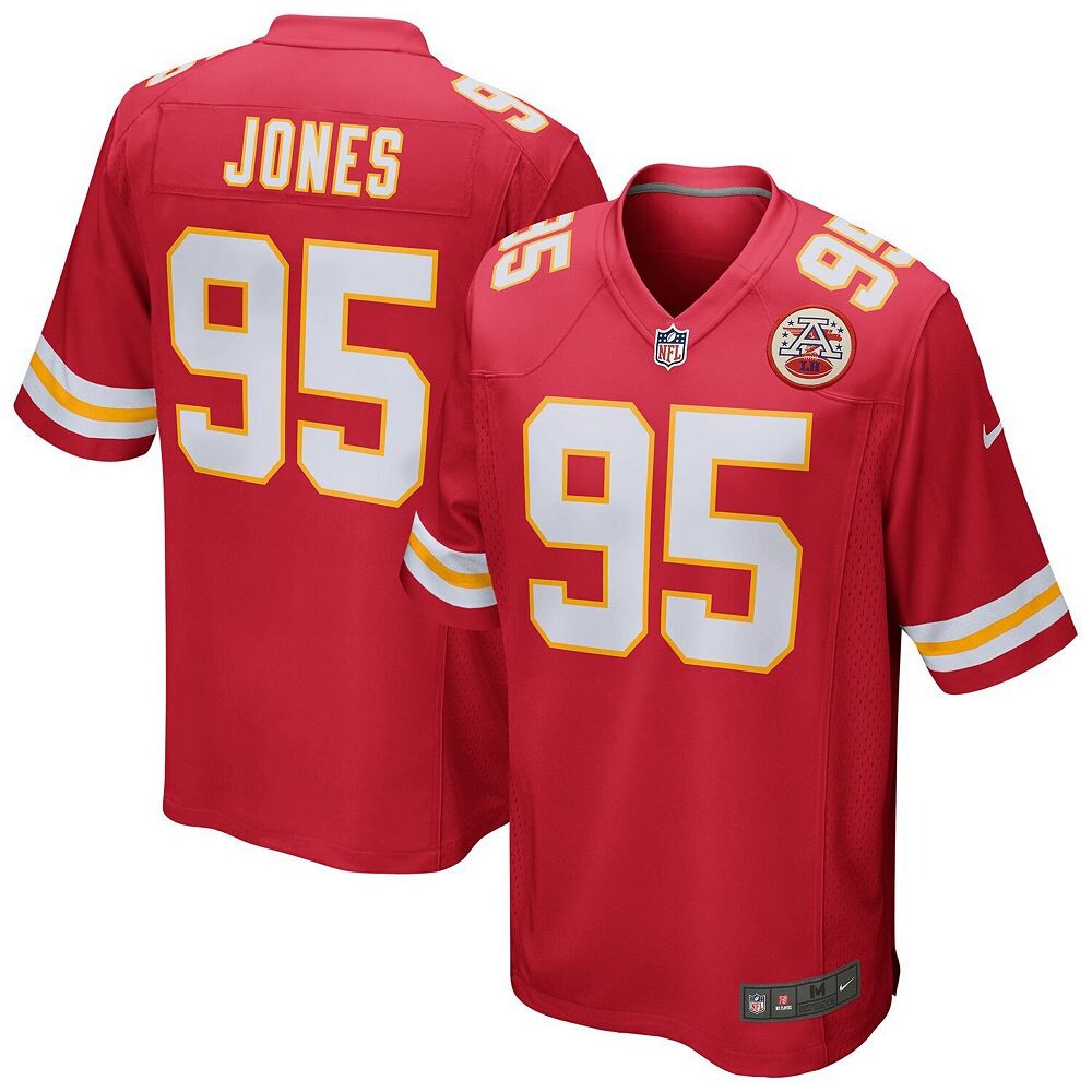 

Мужская красная майка Nike Chris Jones Kansas City Chiefs Game, цвет Chf Red
