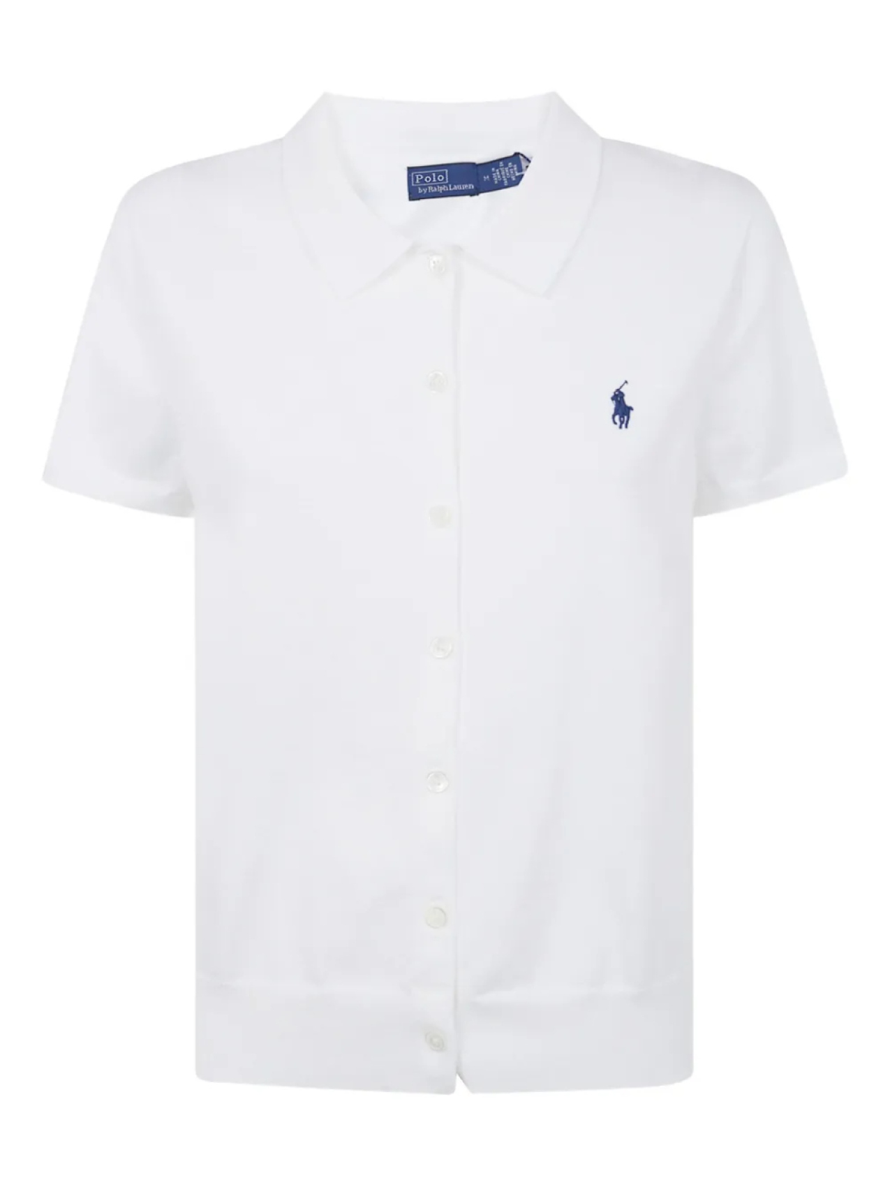 

Хлопковый топ-поло Polo Ralph Lauren, белый