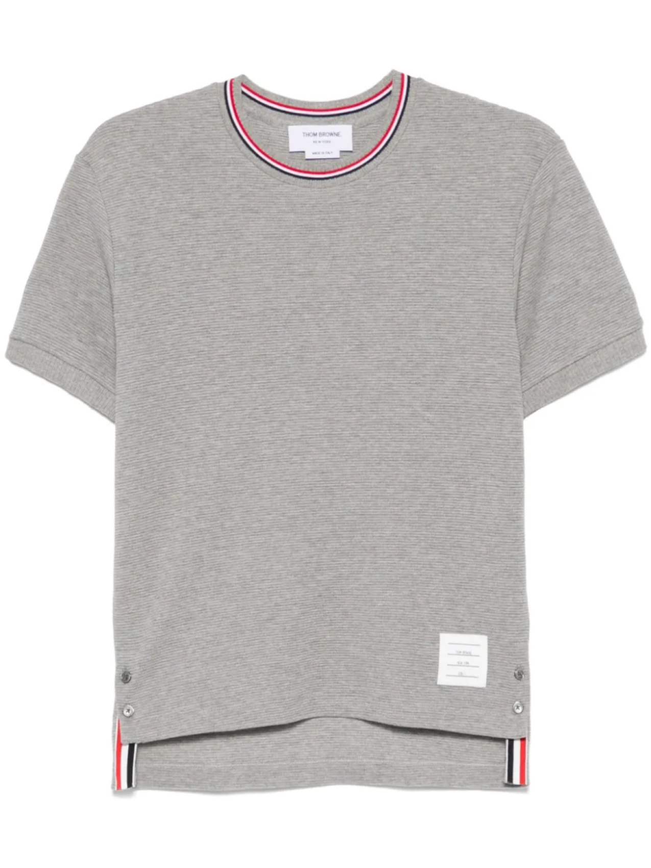 

Thom Browne футболка с полосками RWB, серый