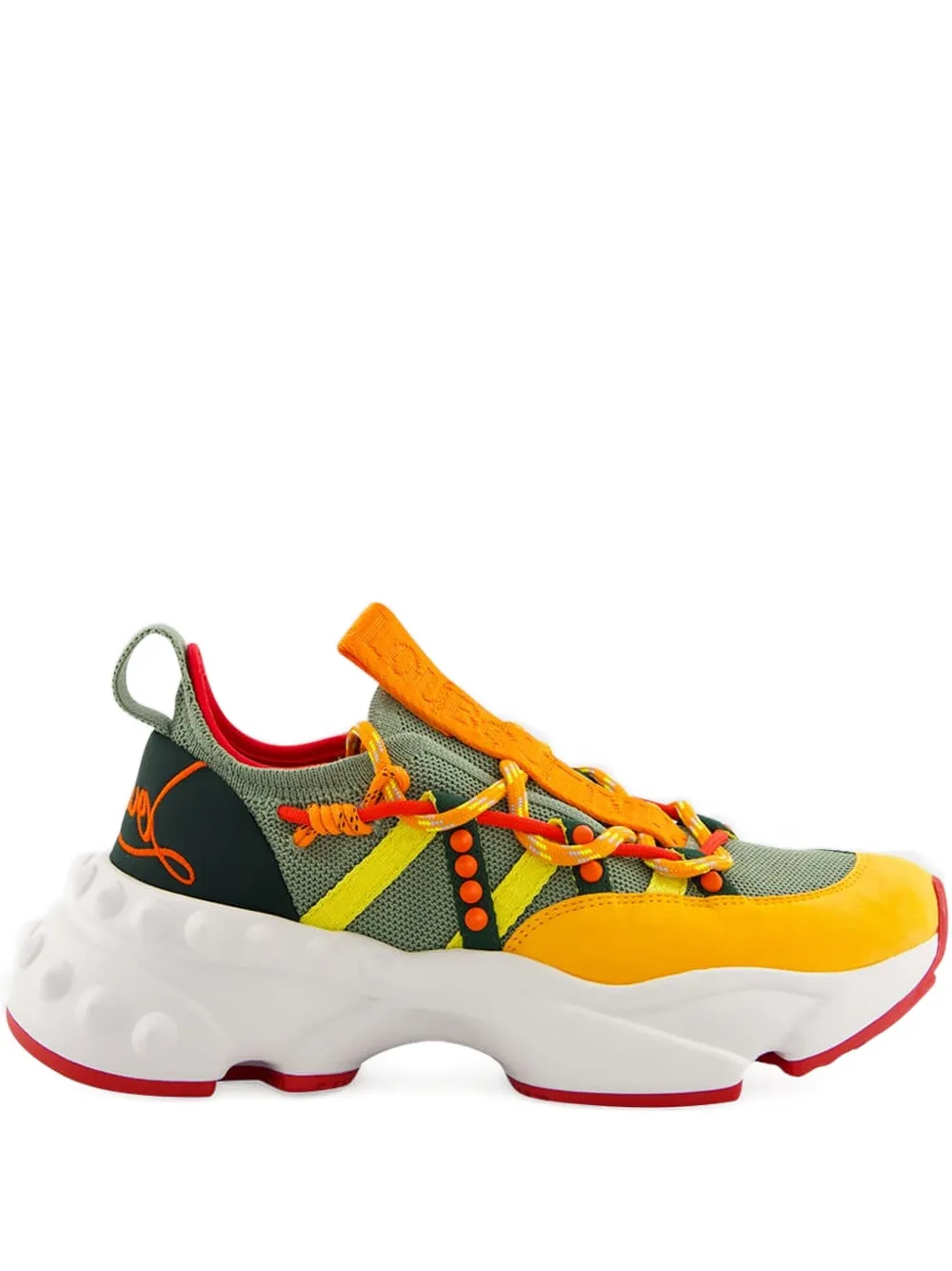 Кроссовки Trailnrun с шипами Christian Louboutin, серый