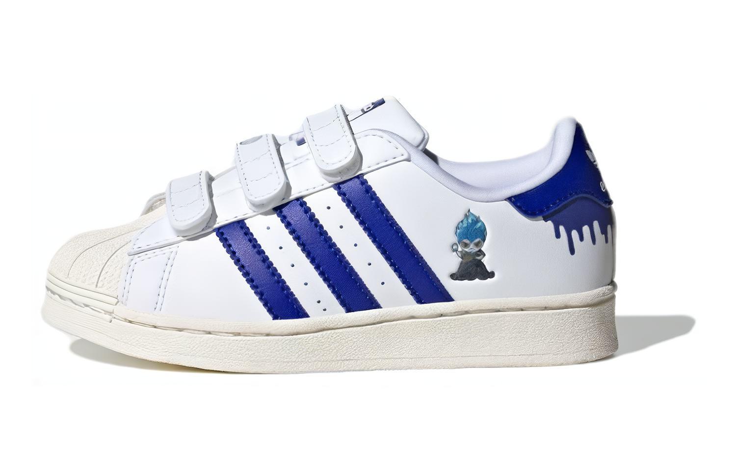 

Adidas Originals Детские кроссовки для скейтбординга с низким верхом, устойчивые к скольжению, белые, синие
