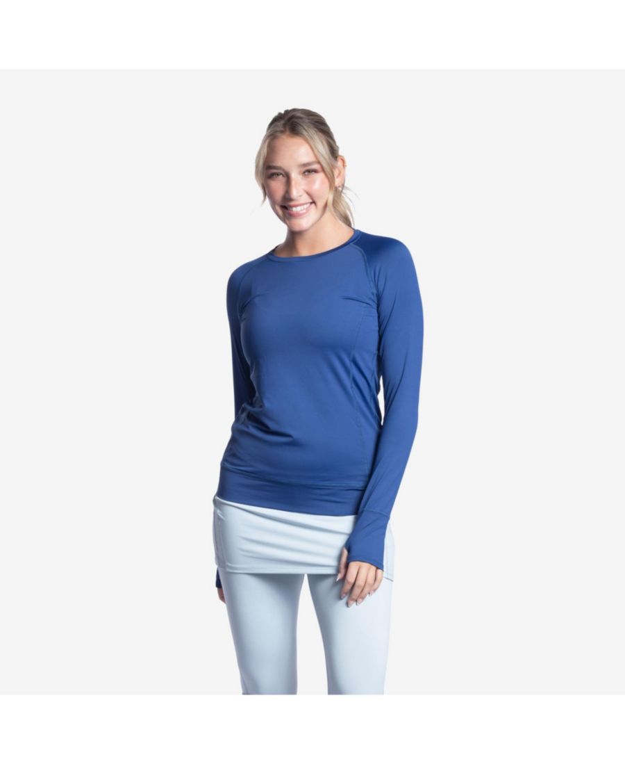 

Женский солнцезащитный пуловер с защитой от солнца UPF 50+ BloqUV, Navy