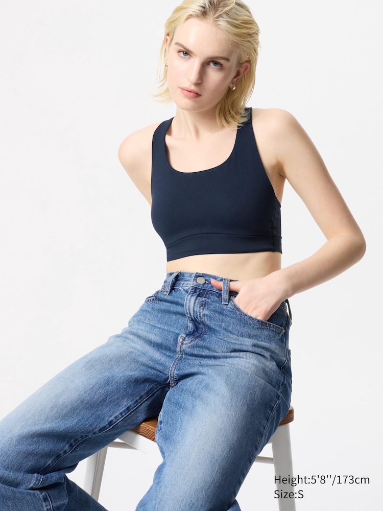 

Спортивный топ с чашечкамиUniqlo, цвет 69 синий