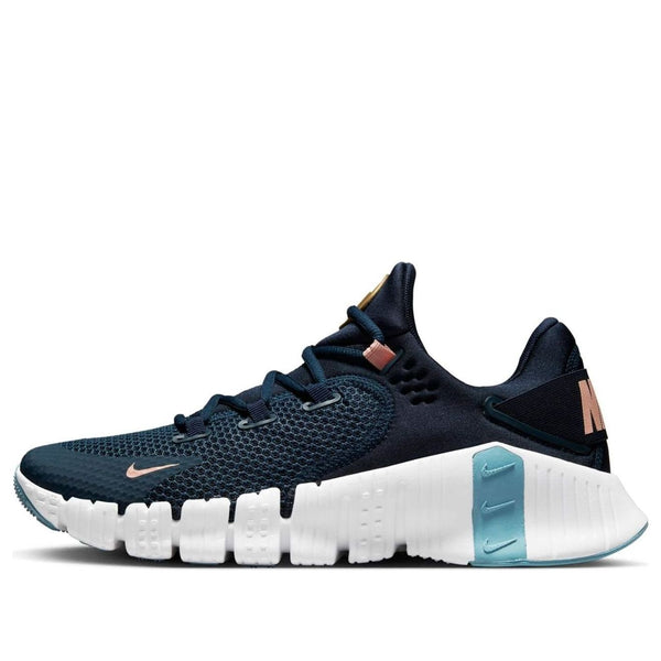 

Кроссовки free metcon 4 'armory navy arctic orange' Nike, синий