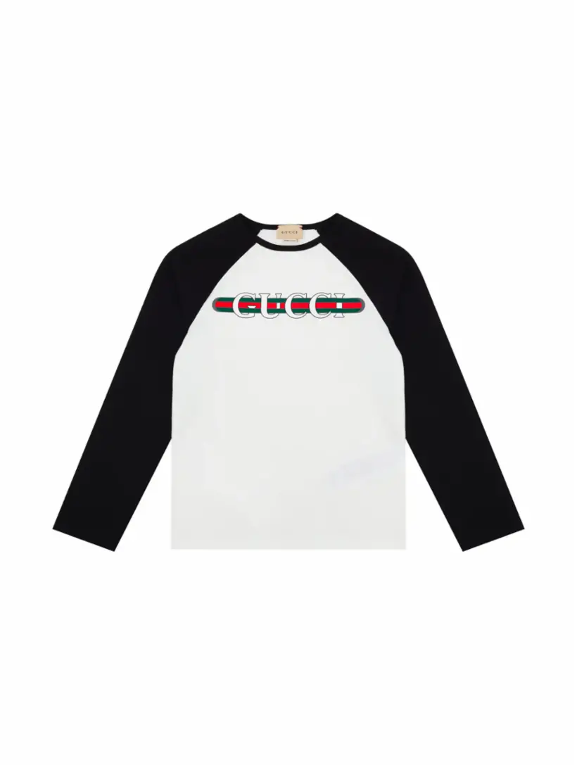 

Хлопковый лонгслив с логотипом Gucci, мультиколор