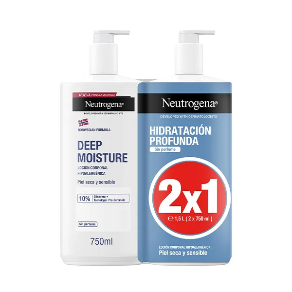 

Гипоаллергенный лосьон Duplo Hidratación Profunda Neutrogena, 1 UD