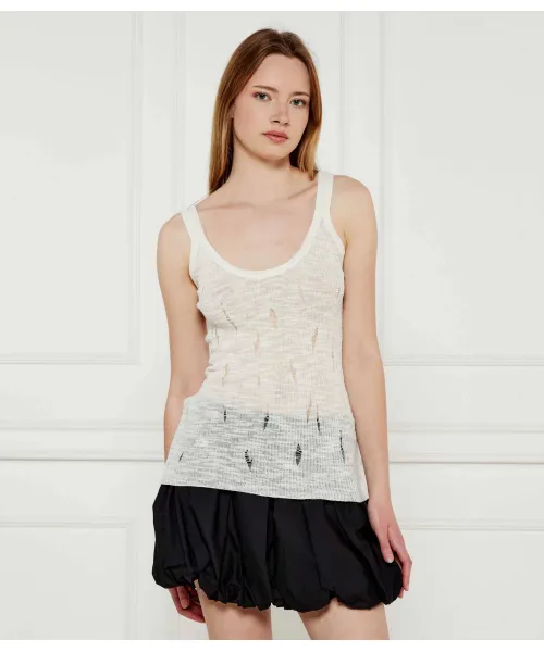 

Топ Серхио Slim fit Pinko, бежевый