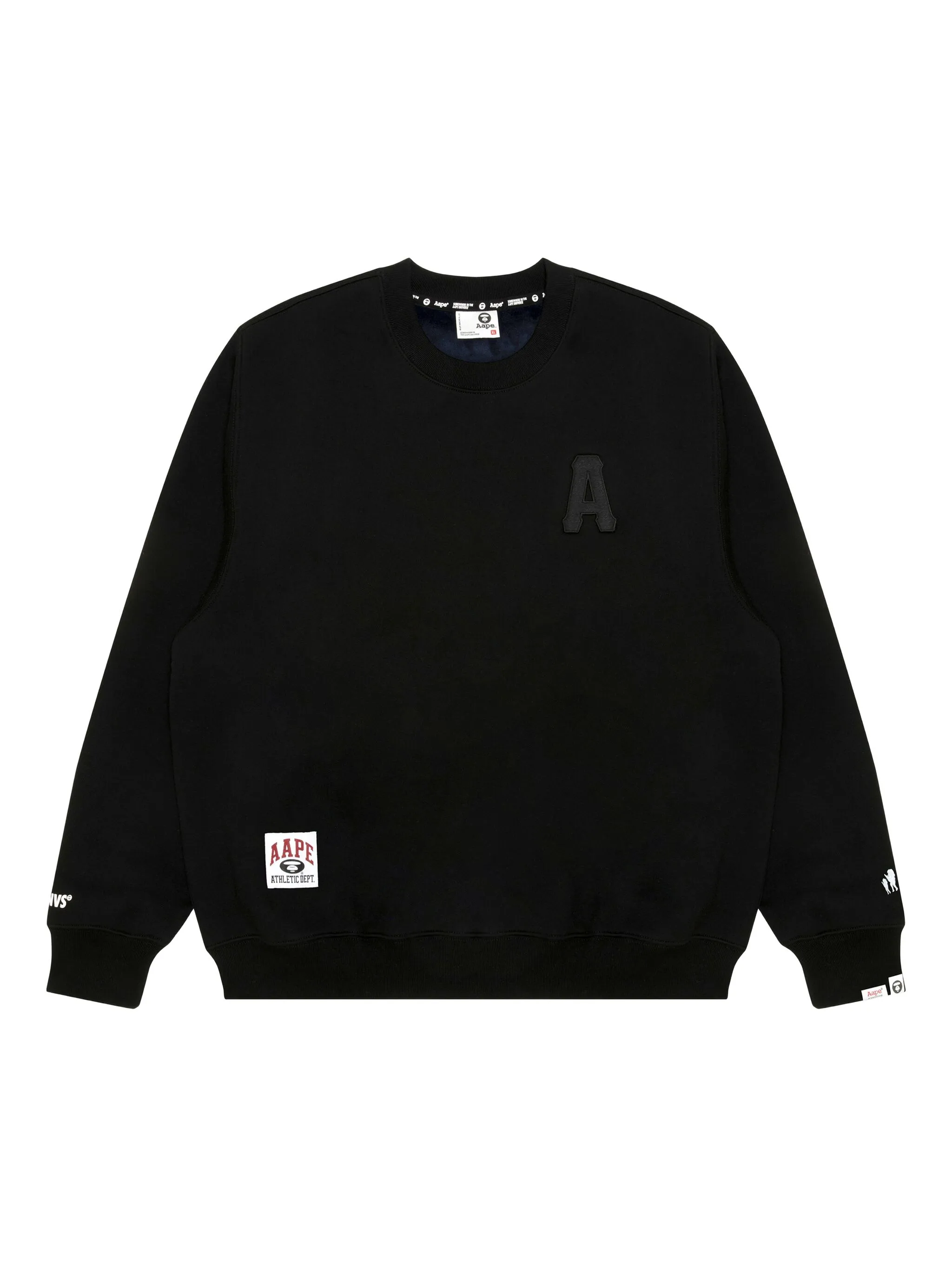 

Толстовка с графичным принтом и аппликацией Aape By A Bathing Ape, черный