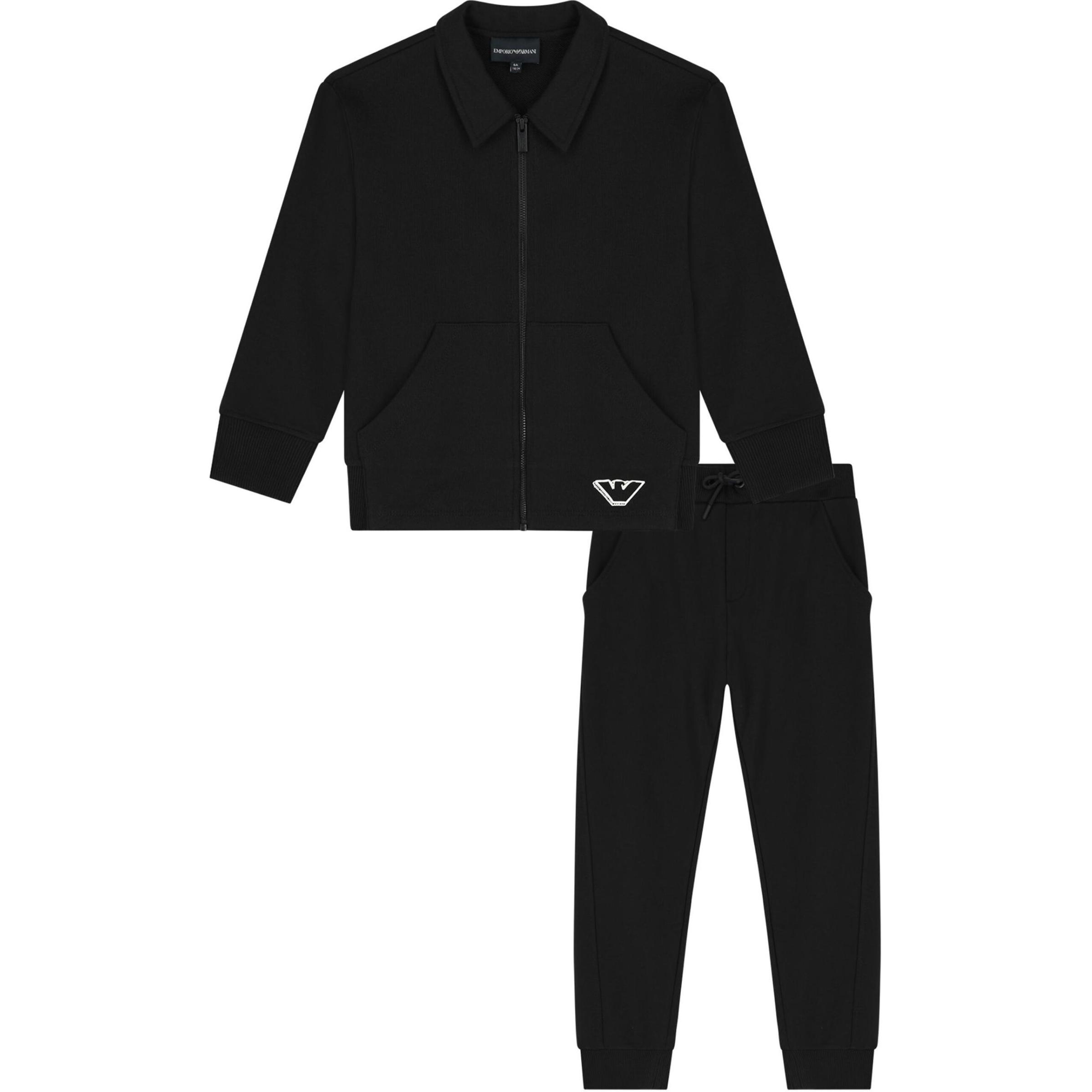 

Повседневная спортивная одежда FW24 черная детская EMPORIO ARMANI