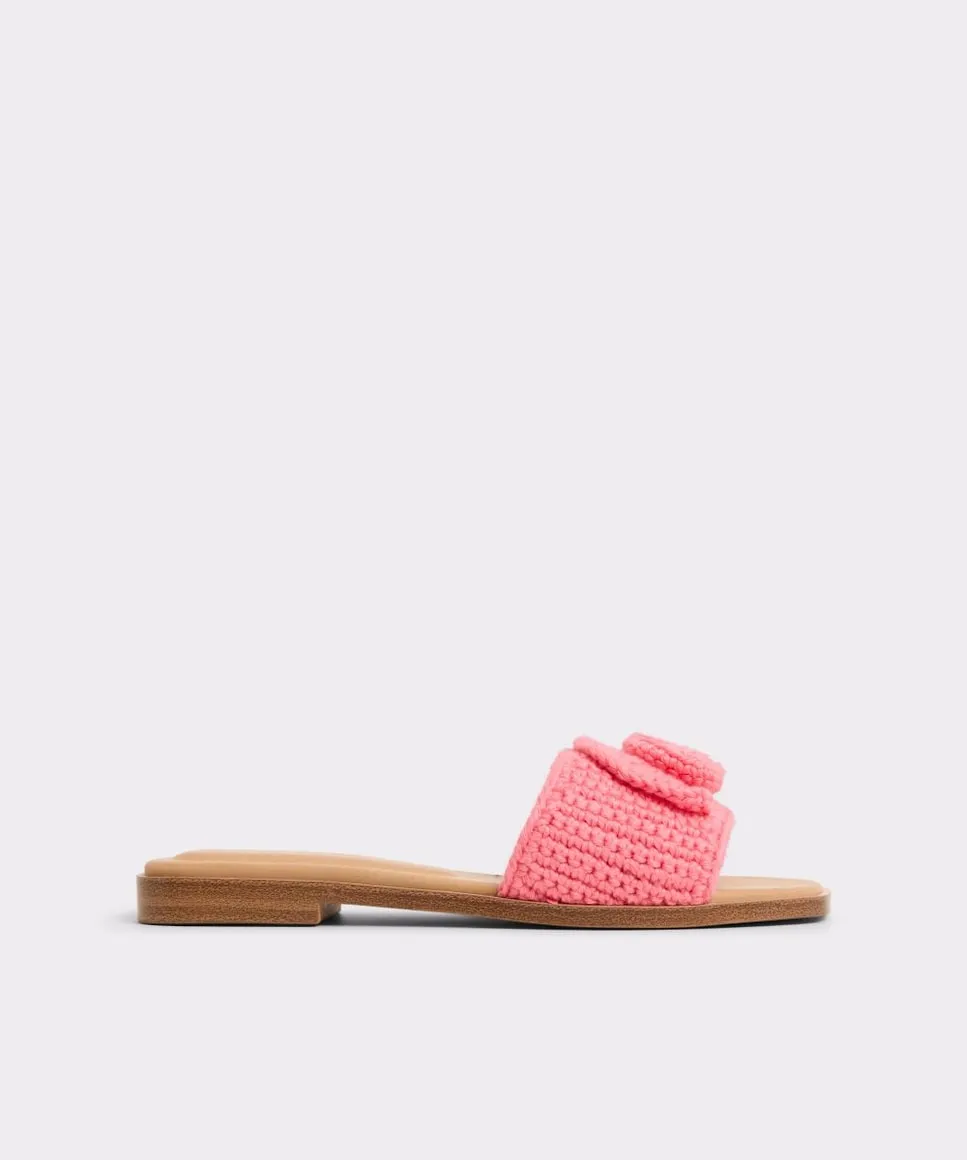 Женские сандалии на плоской подошве с квадратным носком Aldo, розовый