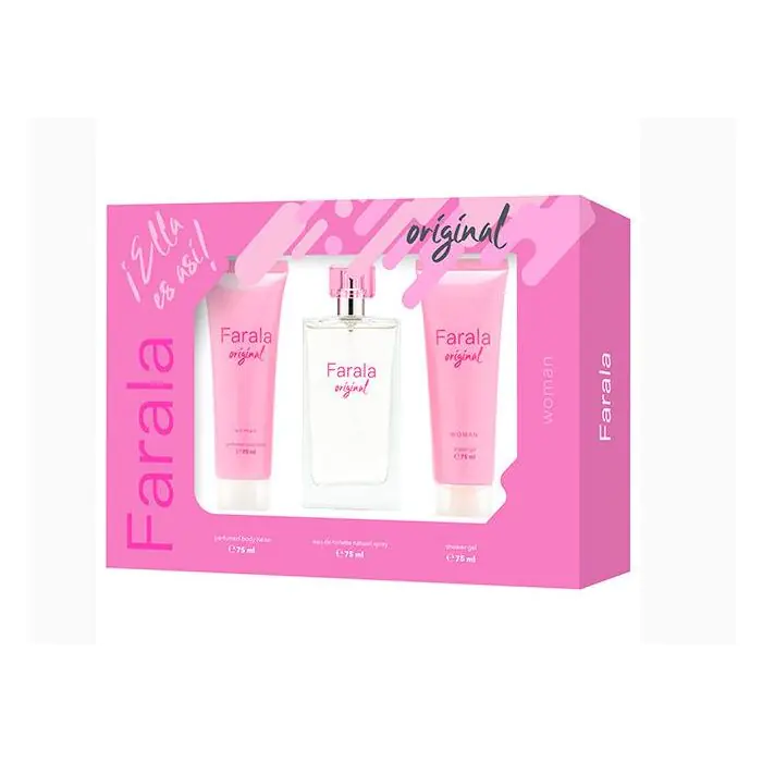 

Женская туалетная вода Original Woman EDT Farala, EDT 75ML + Body Lotion 75ML + Gel 75ML