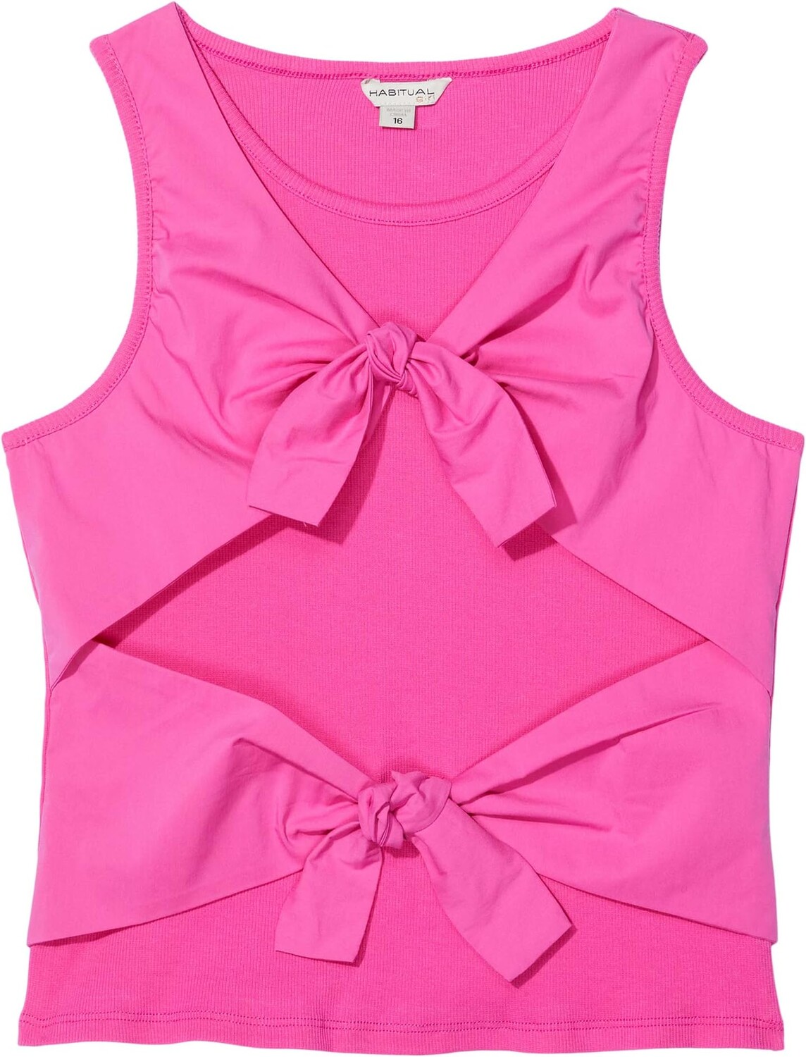 

Пуловер HABITUAL girl Double Tie Front Knit Top, цвет Dark Pink