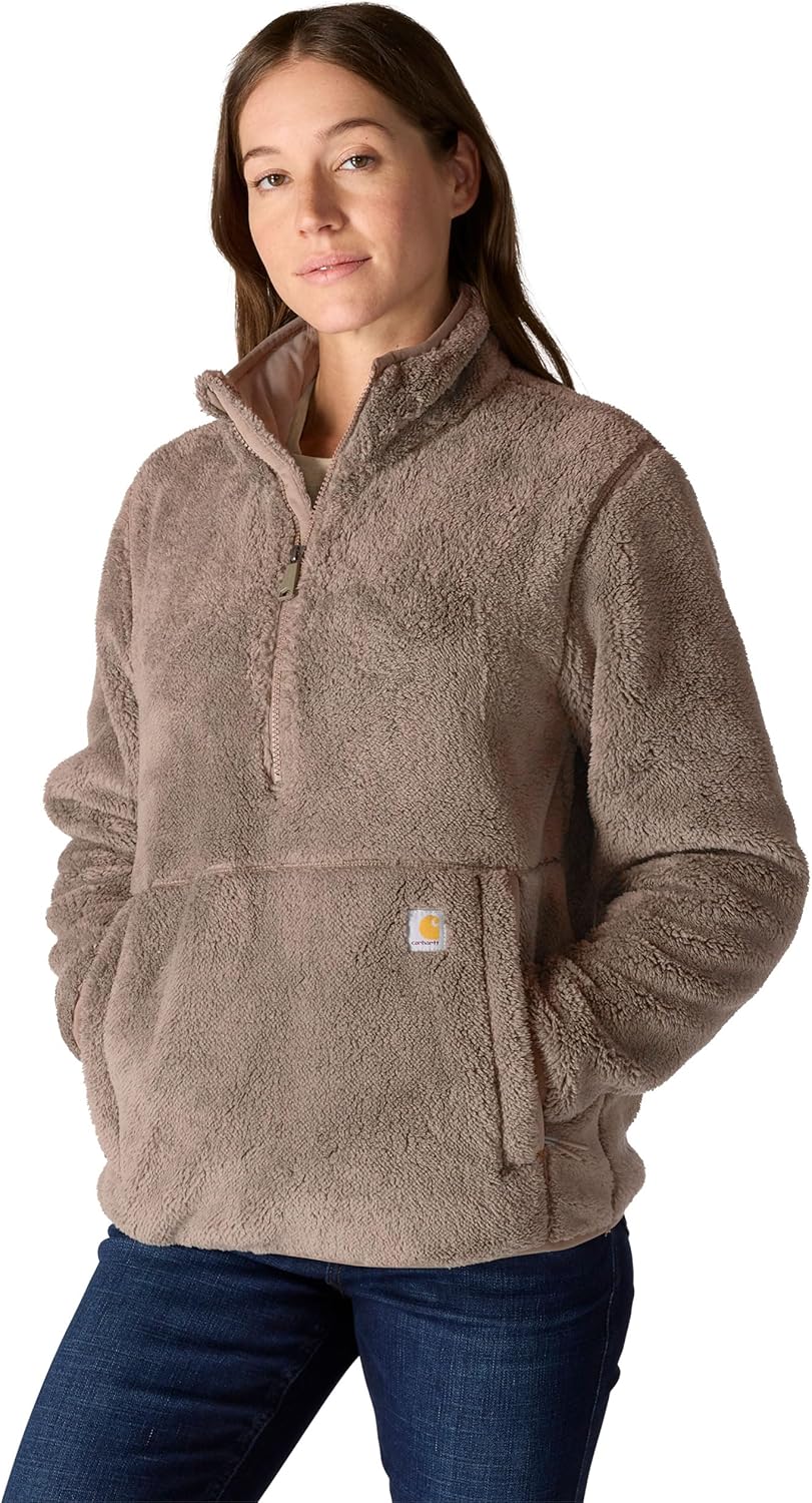 

Carhartt женская свободная флисовая толстовка, Soft Sepia