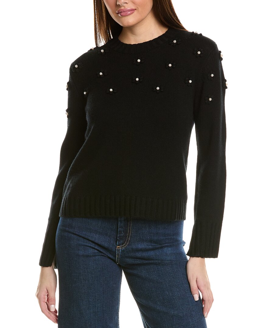 

Свитер Hannah Rose Pearl Bobble Cluster из смеси шерсти и кашемира