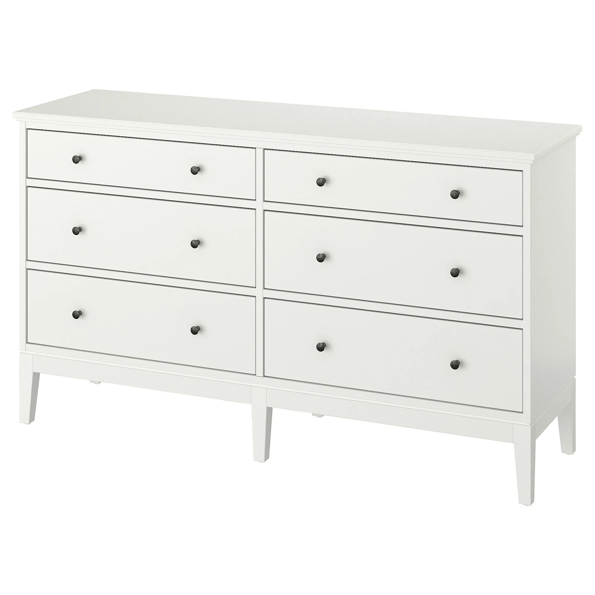 Комод с 6 ящиками, белый, 162x95 см, IDANÄS IKEA