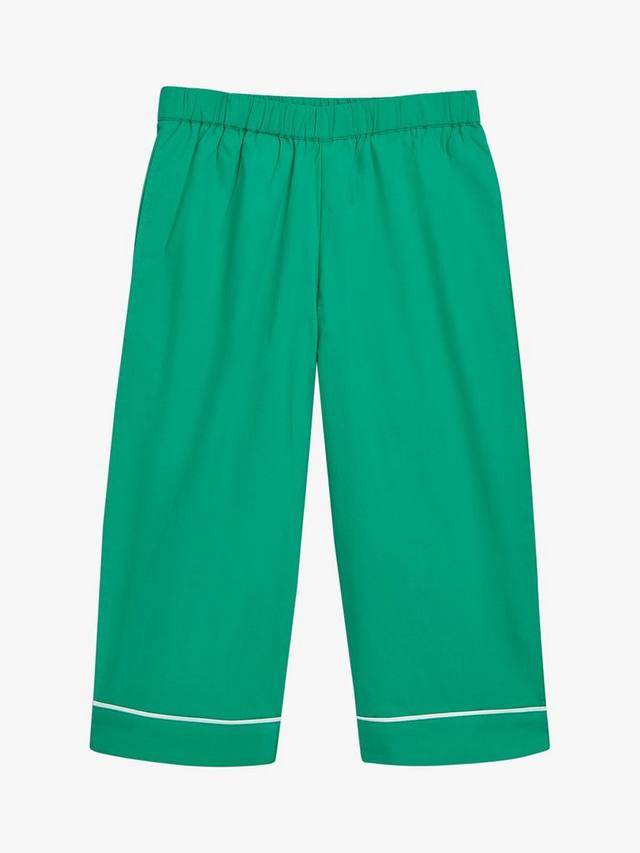 Детский комплект пижамы из хлопка с контрастной отделкой Whistles, Green — фото 4
