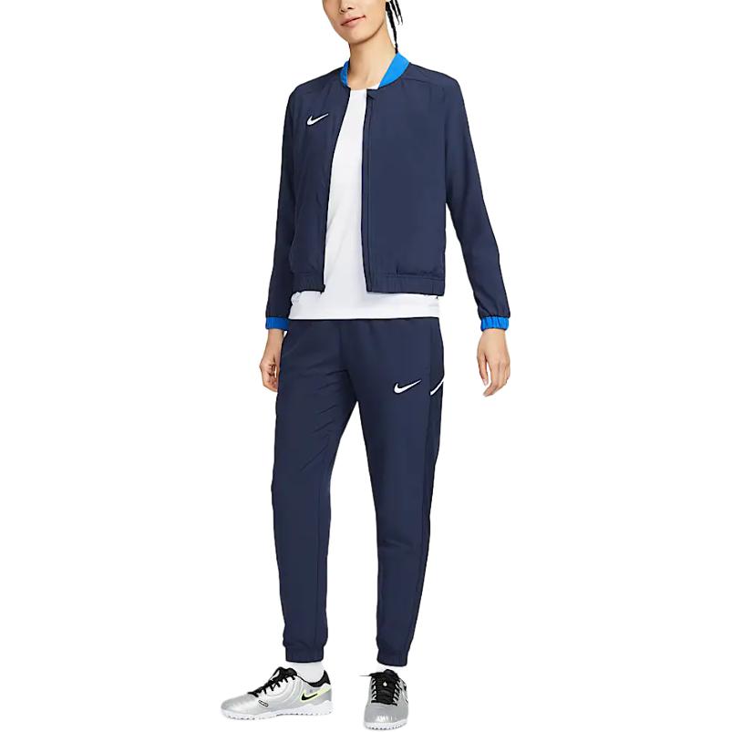 Nike Женские спортивные штаны Dri Fit вязаные темно-синий — фото 3