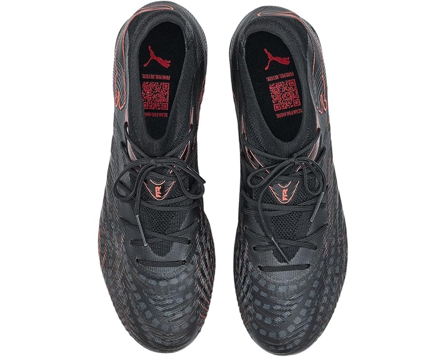 Мужские бутсы PUMA Future 9 Match Firm, Artificial Ground, Black/Glowing Red/Strong Gray — фото 2
