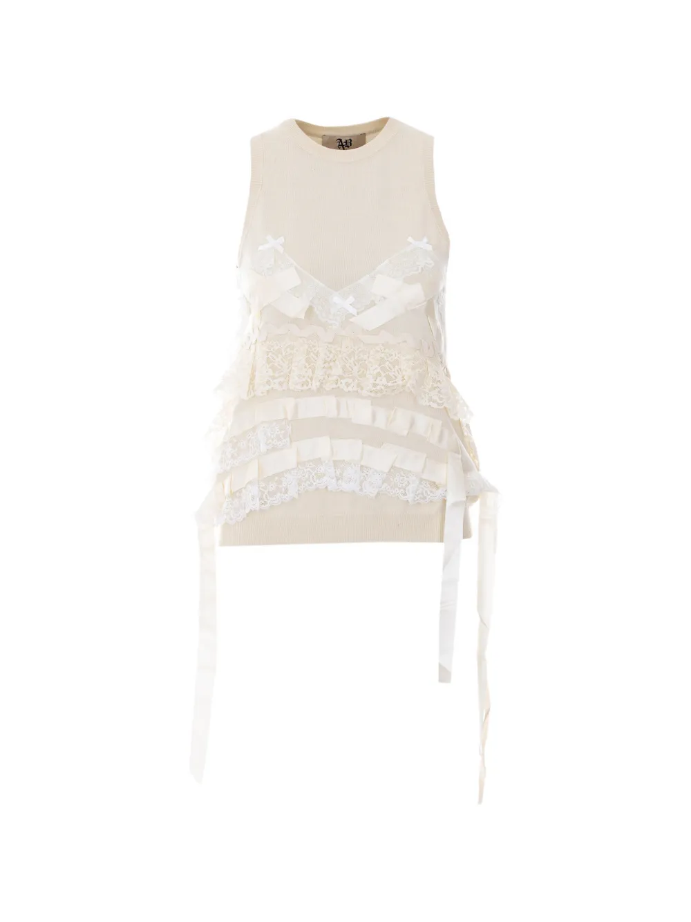 

Топ Angie из кружева с бантом Aniye By, бежевый