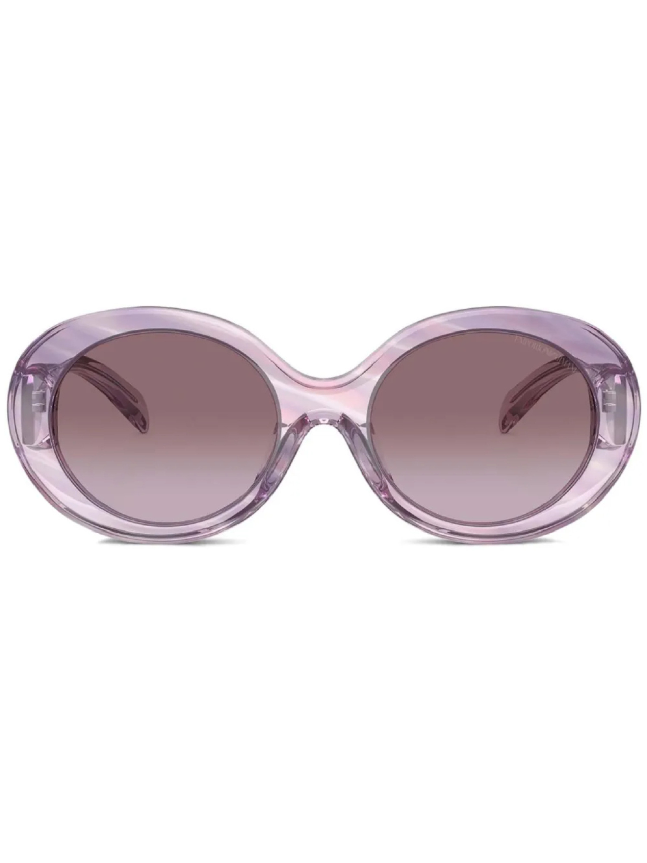 

Emporio Armani солнцезащитные очки в овальной оправе, розовый