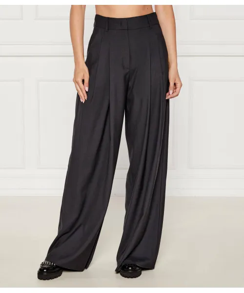 

Шерстяные брюки Ulzio Flare fit Marella Sport, черный