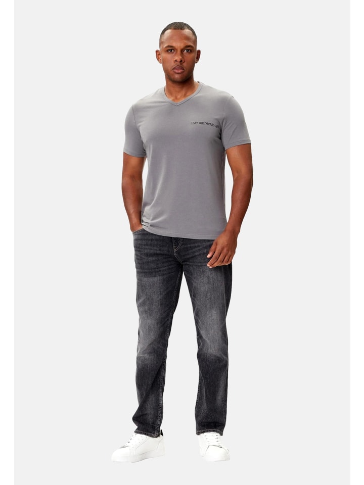 

Футболка серого цвета Emporio Armani