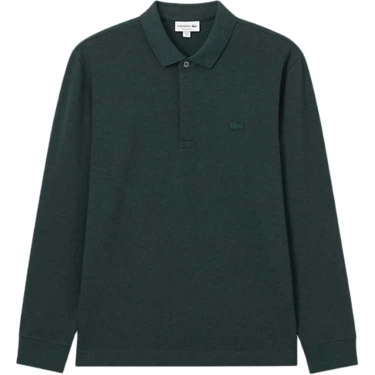 Футболка-поло Lacoste Crocodile зеленый, мужская, цвет Pine Needle зеленый/EL8