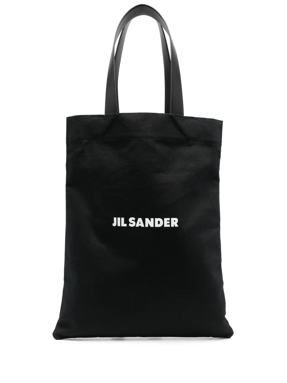 

Большая сумка-тоут с логотипом JIL SANDER, черный