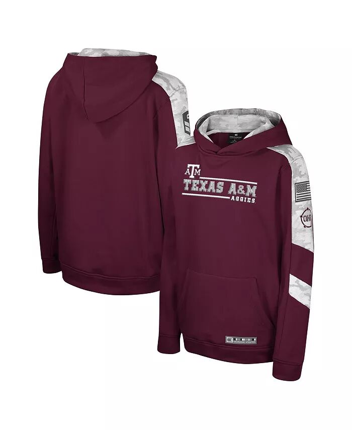 

Толстовка с капюшоном Big Boys Maroon Texas A&M Aggies OHT в стиле милитари Cyclone Digital Camo Colosseum