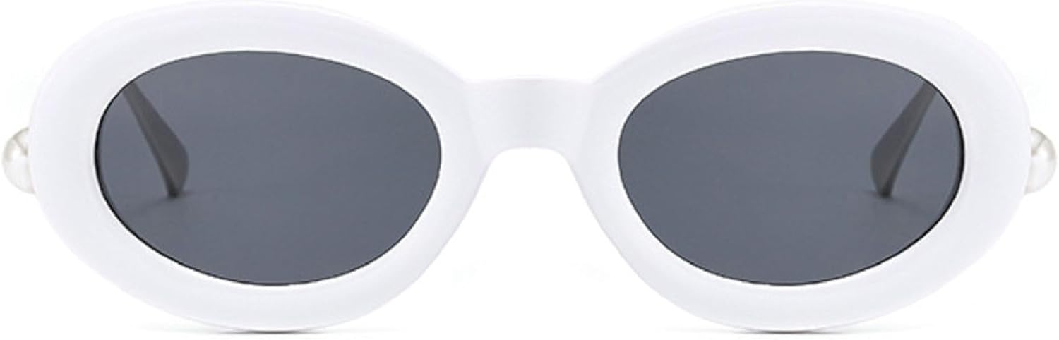 

Ретро-солнцезащитные очки овальной формы для женщин, модная металлическая оправа, дизайнерские солнцезащитные очки с жемчужной отделкой и защитой от УФ-излучения mincl, C4