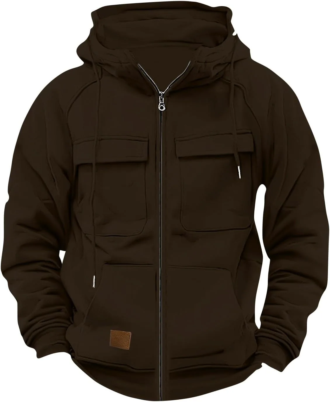 

GOFULY Zip Up Hoodies для мужчин Big And Tall тактические толстовки с карманами