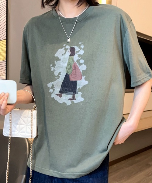 

Футболка с ретро-иллюстрацией Aimoha, темно-зеленый