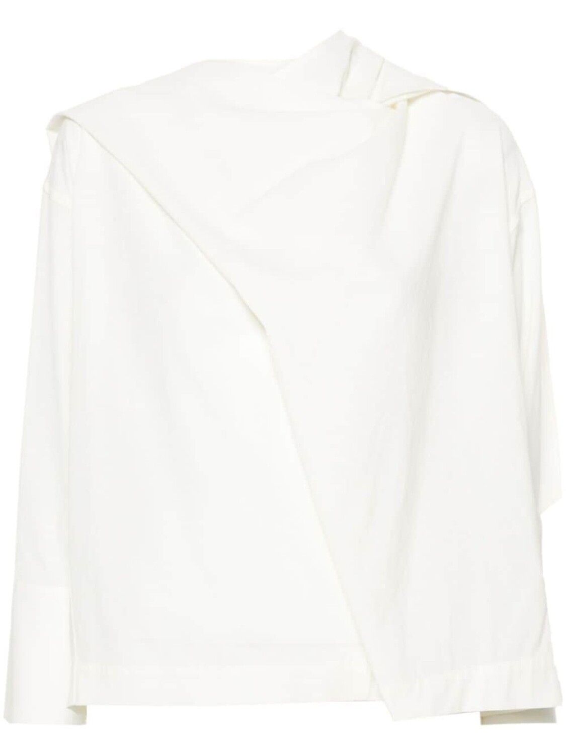 

Issey Miyake блузка с драпировкой, белый