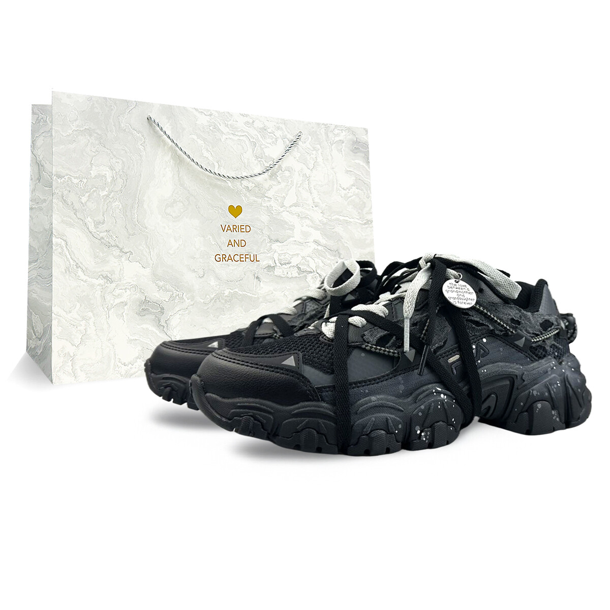 

Кроссовки FILA Cat Claw Lifestyle Shoes Unisex Low-top Gray, черный