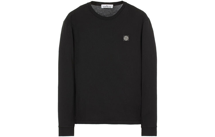 

Футболка мужская Stone Island Men с логотипом, черный