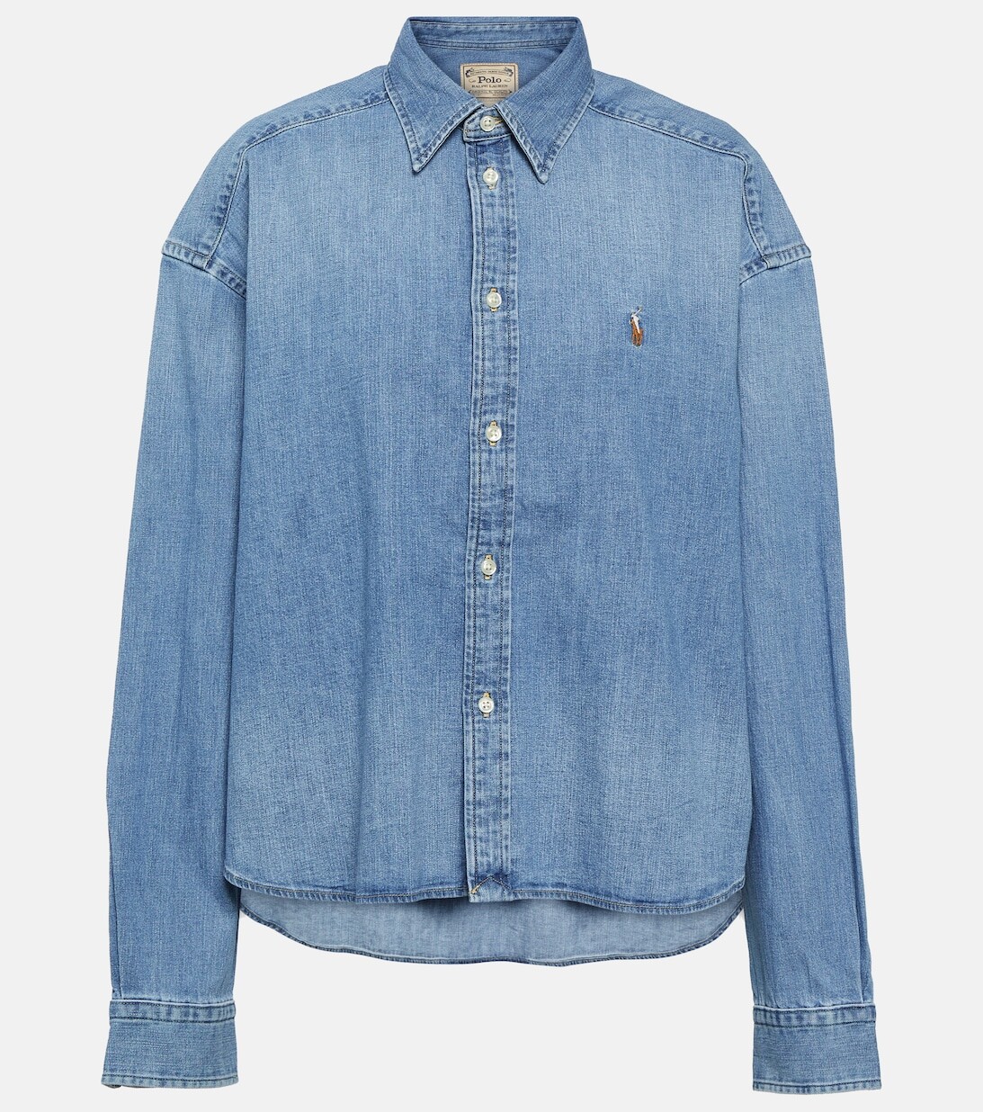 

Джинсовая рубашка POLO RALPH LAUREN, синий